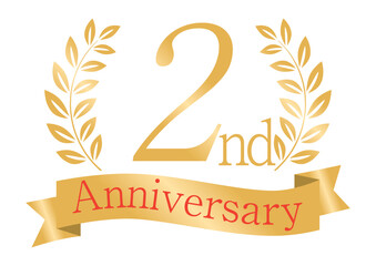 輝く月桂樹の2周年アイコン