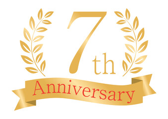 輝く月桂樹の7周年アイコン