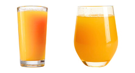Refreshing orange juice in a glass with splash isolated PNG, healthy drink on transparent background for summer refreshment and advertising © Design Zone