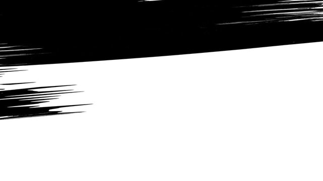 Painting Black Brush Grunge background for titles or other your text with alpha channel. 