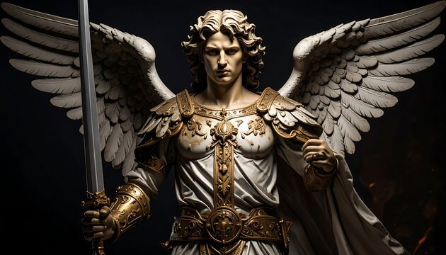 Statue of Archangel Michael - A Symbol of Strength and Protection.