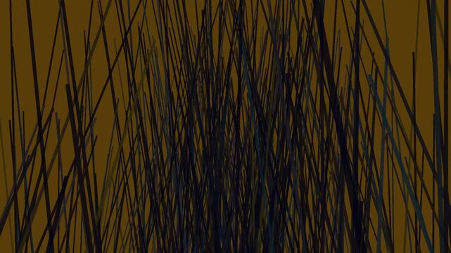 Abstract Black Lines on Brown Background.