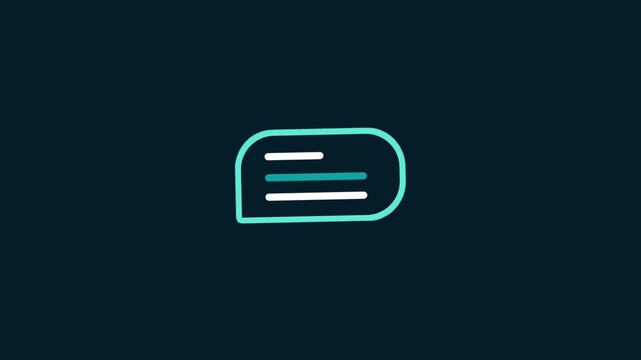 message notification icon representing digital push announcement