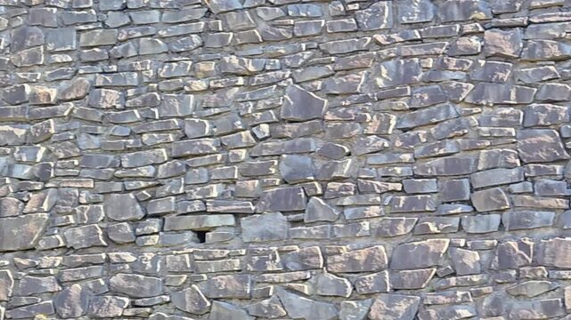 Close up stone masonry texture of medieval wall