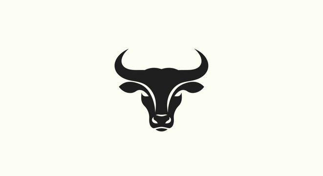 Stylized bull head icon