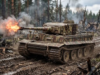 Obraz premium German tiger tank