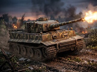 Obraz premium German tiger tank