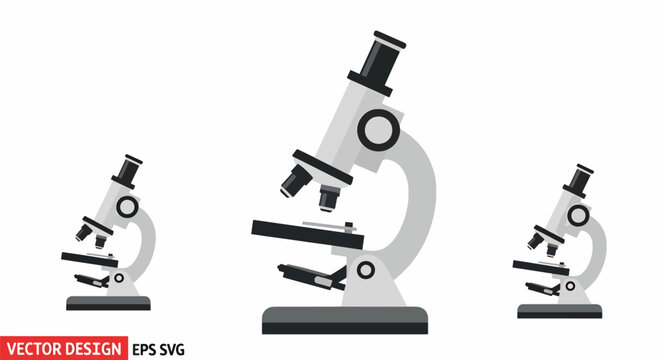 Microscope Vector Illustrations