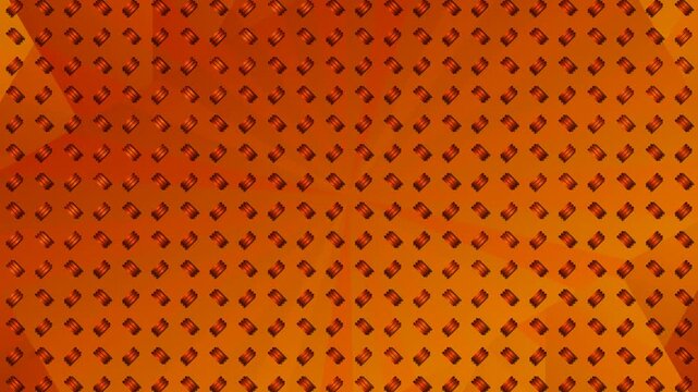 Orange Halftone Pattern Background Texture.