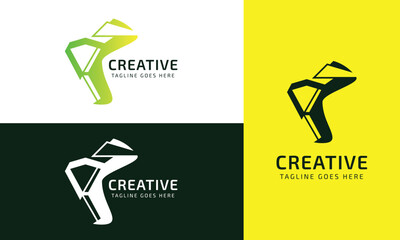 Modern Abstract Geometric Gradient Logo Design Concept