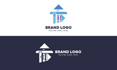 Modern Abstract Geometric Gradient Logo Design Concept