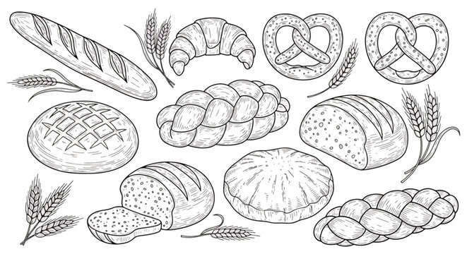 Assorted Hand-Drawn Breads