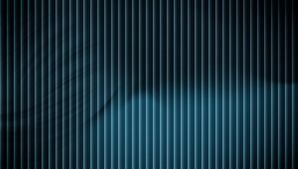 Dark blue corrugated metal texture background with glowing light effect