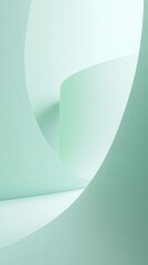 Fototapeta premium Abstract Minimalist Pale Mint Green Color Field