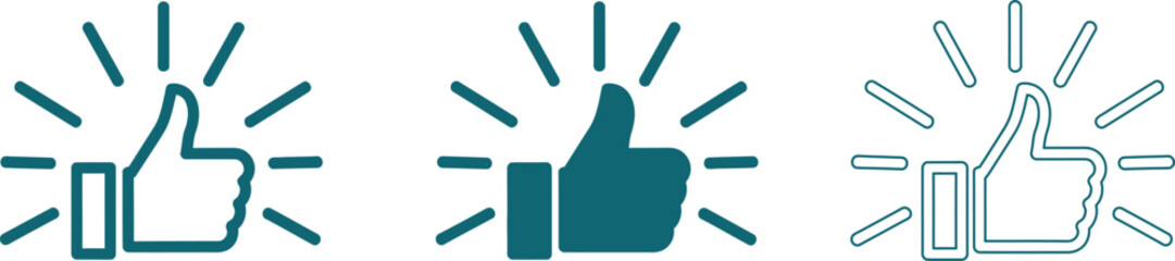 Teal colored icons of cell phones with radiating lines