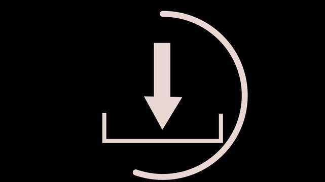 Outline cloud Download from the cloud icon. arrow down icon arrows direction icons.