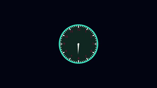 Minimalist dark green dial gauge for performance tracking