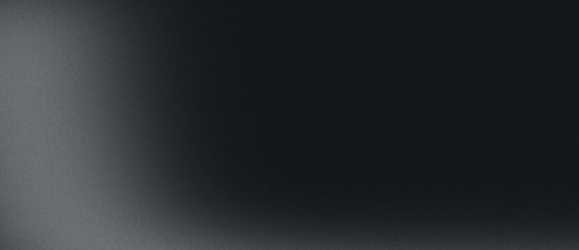 Abstract silver graphite gradient background with premium grainy texture, soft glowing light beam and copy space for cinematic poster, banner or luxury branding backdrop