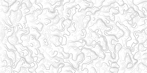 Topographic map contour lines pattern on white background  abstract geographic texture © MD.HUZZATULLAHISLAM