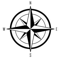 Compass rose navigational symbol