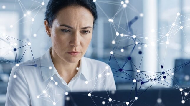 Analyzing data with aai gen technology in a modern office environment