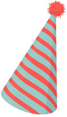 Obraz premium 스트라이프 파티모자