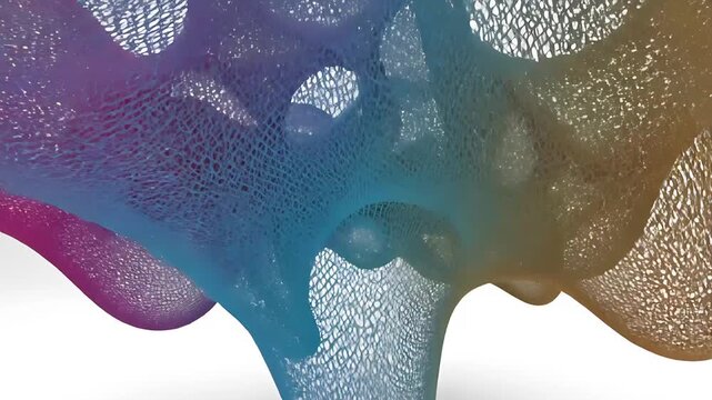 Abstract 3D rendering with smooth, flowing, and colorful lines, creating a visual display of creativity and innovation. This artistic design showcases a dynamic interplay of color and form.