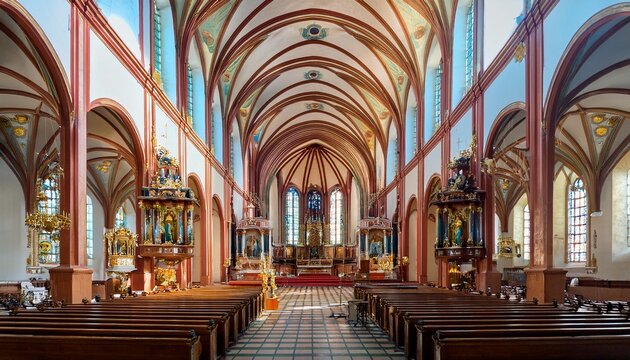 inneneinrichtung der schonen st nikolaikirche in potsdam brandenburg