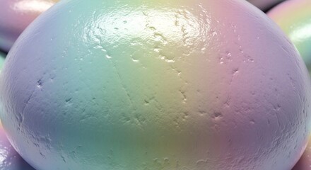 Fototapeta premium Close Up Macro Shot of a Pastel Rainbow Colored Sphere.