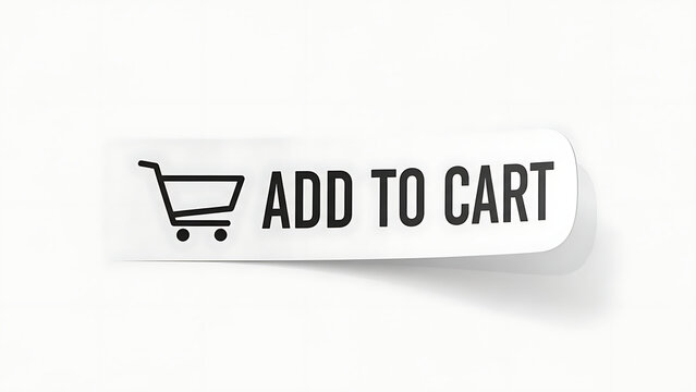 Modern shopping icon with add to cart button