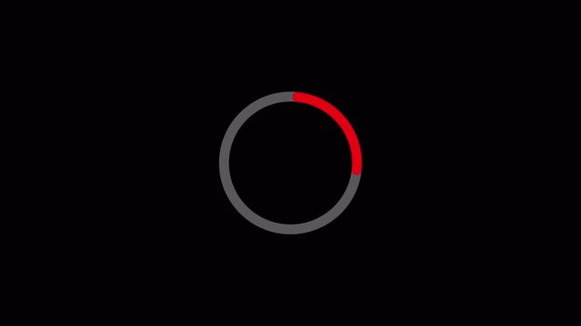 Circle loading animation with simple background, Circle loading icon, circle loading 4 k animation with alpha channel.