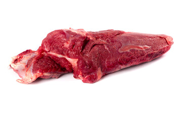 Obraz premium Fresh Raw Beef Cuts Isolated on White Background