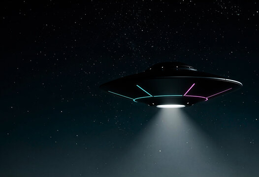 Flying Saucer at Night