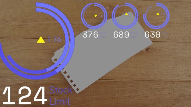 On load, notepad remaining static while HUD arc filling and metrics updating to show stock shifts