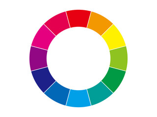 Obraz premium 12色カラーチャート