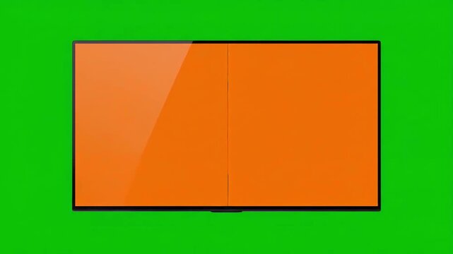 Glitchy channel change transition with tv screen version 2 switching channels animation distortion, green overlay, glitch, static noise, scan lines on black background, 4k animated video loop