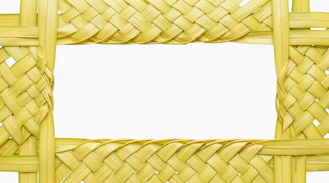 Traditional Woven Janur Coconut Leaf Frame