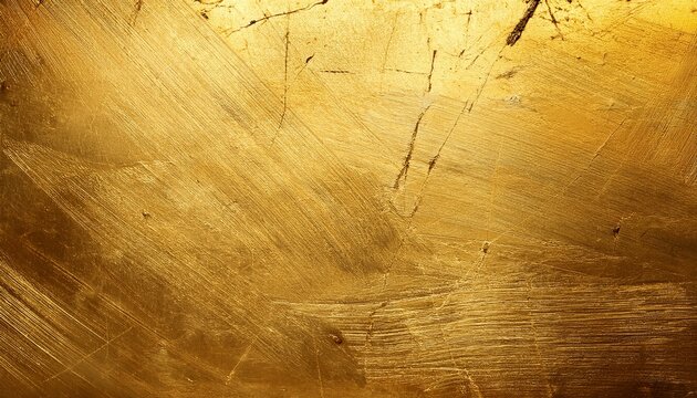 old gold surface with scratches for background