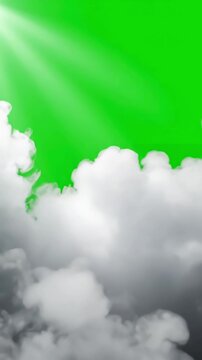 Green Screen moving white fog motion graphics with background scene 2 distortion, overlay, glitch, static noise, scan lines on black background, 4k animated video loop