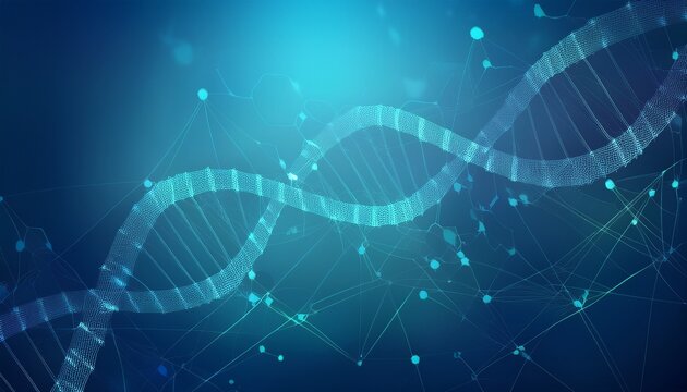 abstract background of molecular structures molecules or dna chain genetic engineering neural networks innovative technologies scientific research concept of technology science and medicine