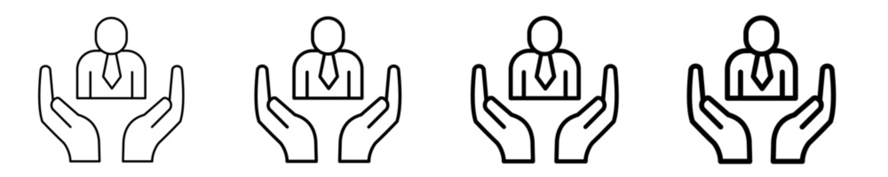 Empowerment  Icon Set Different Style Collection