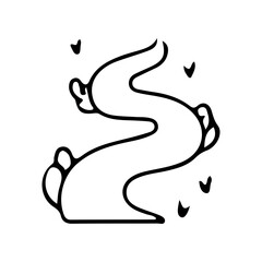 Winding River Doodle Icon