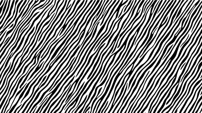 Black and white zebra print pattern, stylish animal fur texture background wallpaper 4k ,Generative AI.