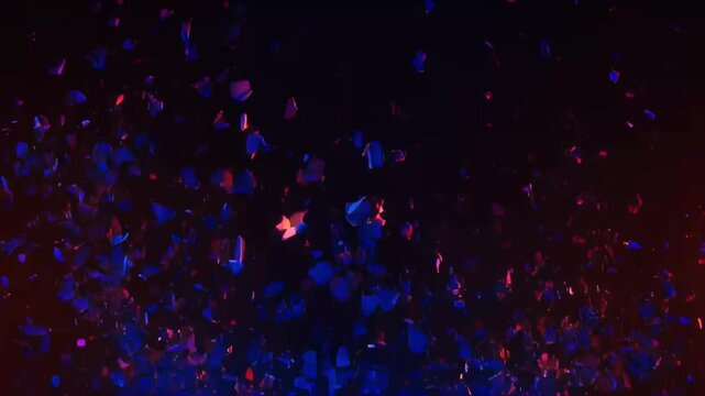 Cybernetic Human Face Disintegrating with Glitch Effect