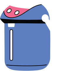 Blue Electric Kettle illustration