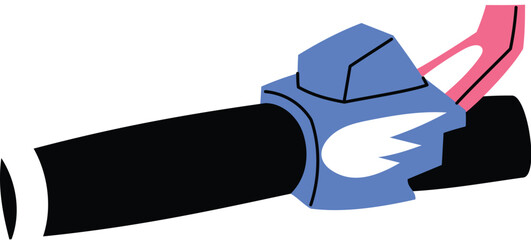 Electric leaf blower illustration