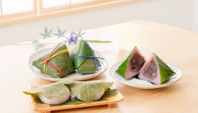 端午の節句の和菓子 柏餅とちまきのセット