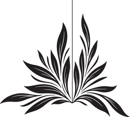 Elegant minimalist floral corner design featuring delicate botanical lines in a clean modern style