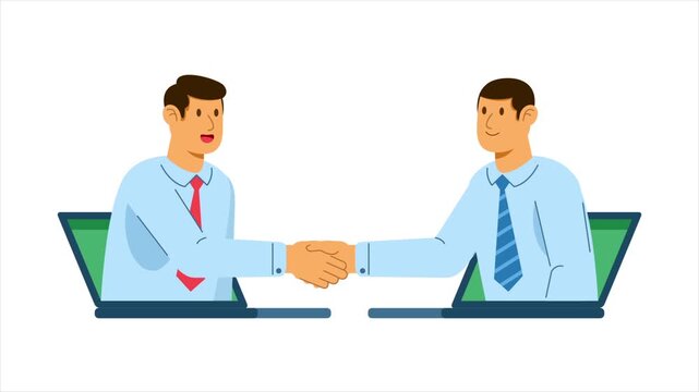 Online Meeting Hand Shake