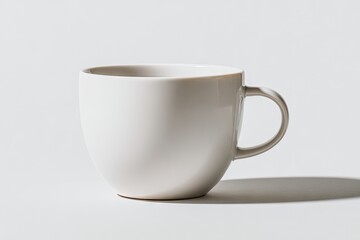 Fototapeta premium Empty white mug on plain background (1)
